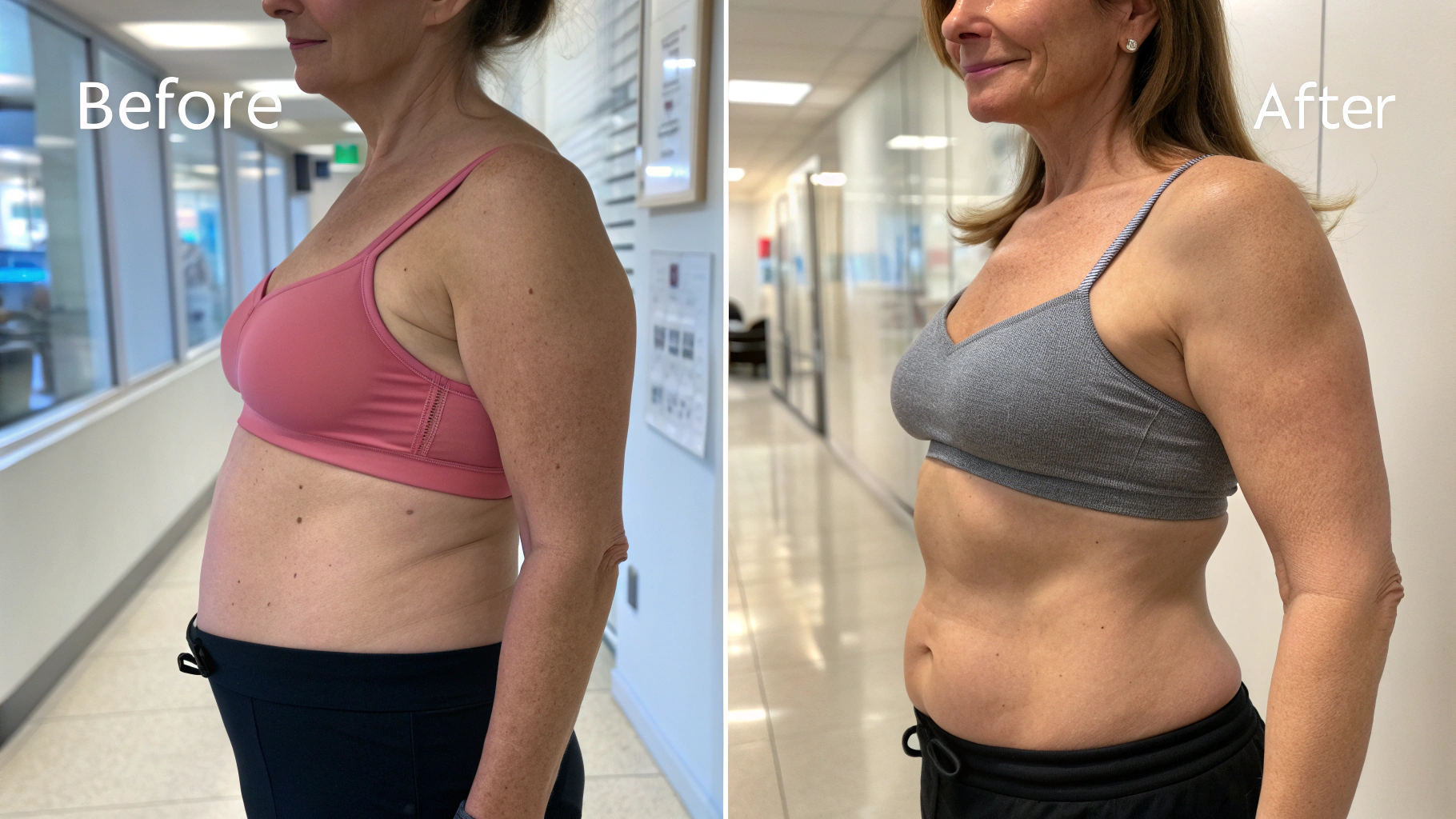Resultado de abdominoplastia con marcación